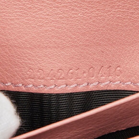 Gucci GG Canvas Card Case Beige Pink - Picture 8 of 9